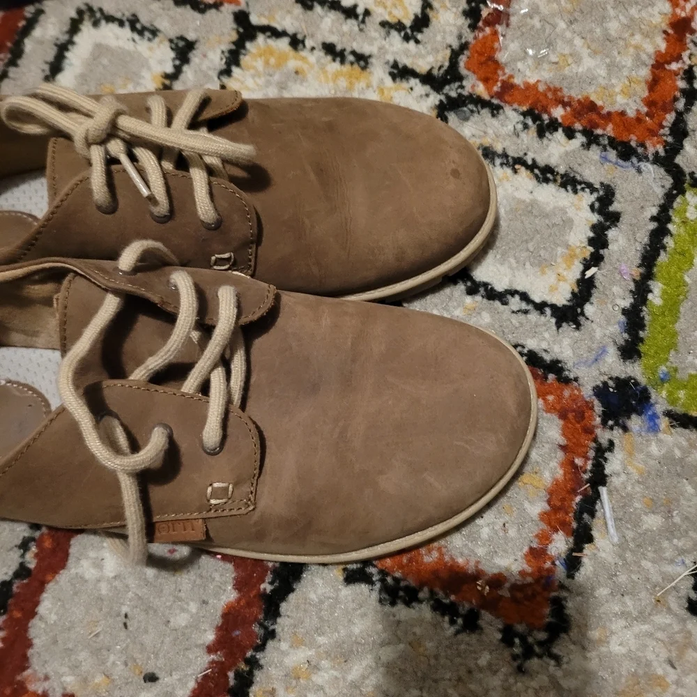 Born Mens Han Soledad Lace-Up Brown Shoes Size 7